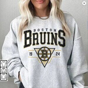 Boston Bruins Est 1924 Ice Hockey Shirt Sweatshirt Retro Boston Bruins Shirt